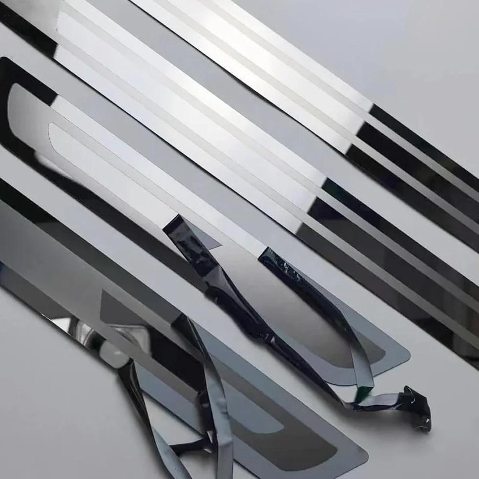 4 Pezzi Acciaio Inossidabile Battitacco per BAIC X55 per Mofang per X6 5 per Tiger Six 2022~2027, Protezione Portiere Auto in Acciaio Inox Protezione