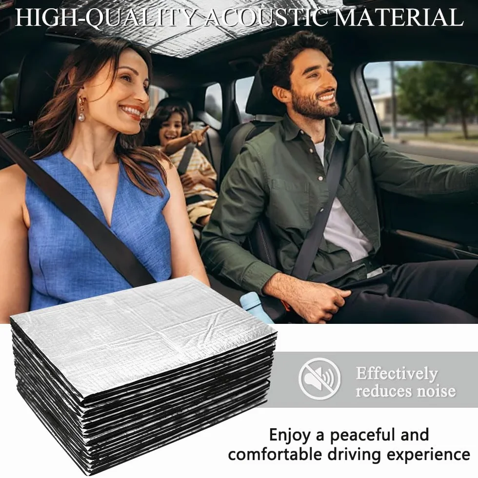 Tappetini Isolanti per Auto Isolante Termico Adesivo 250x180x5 mm Ignifugo Impermeabile