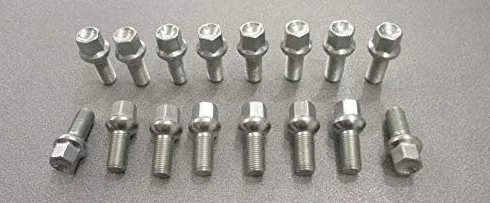 Kit 20 Bulloni Ruota Compatibili Con VOLKSWAGEN GOLF IV V VI VII 4 5 6 7 Fissaggio Ruote Gomme Cerchi In Acciaio e In Lega in Ferro Farad MADE IN ITALY