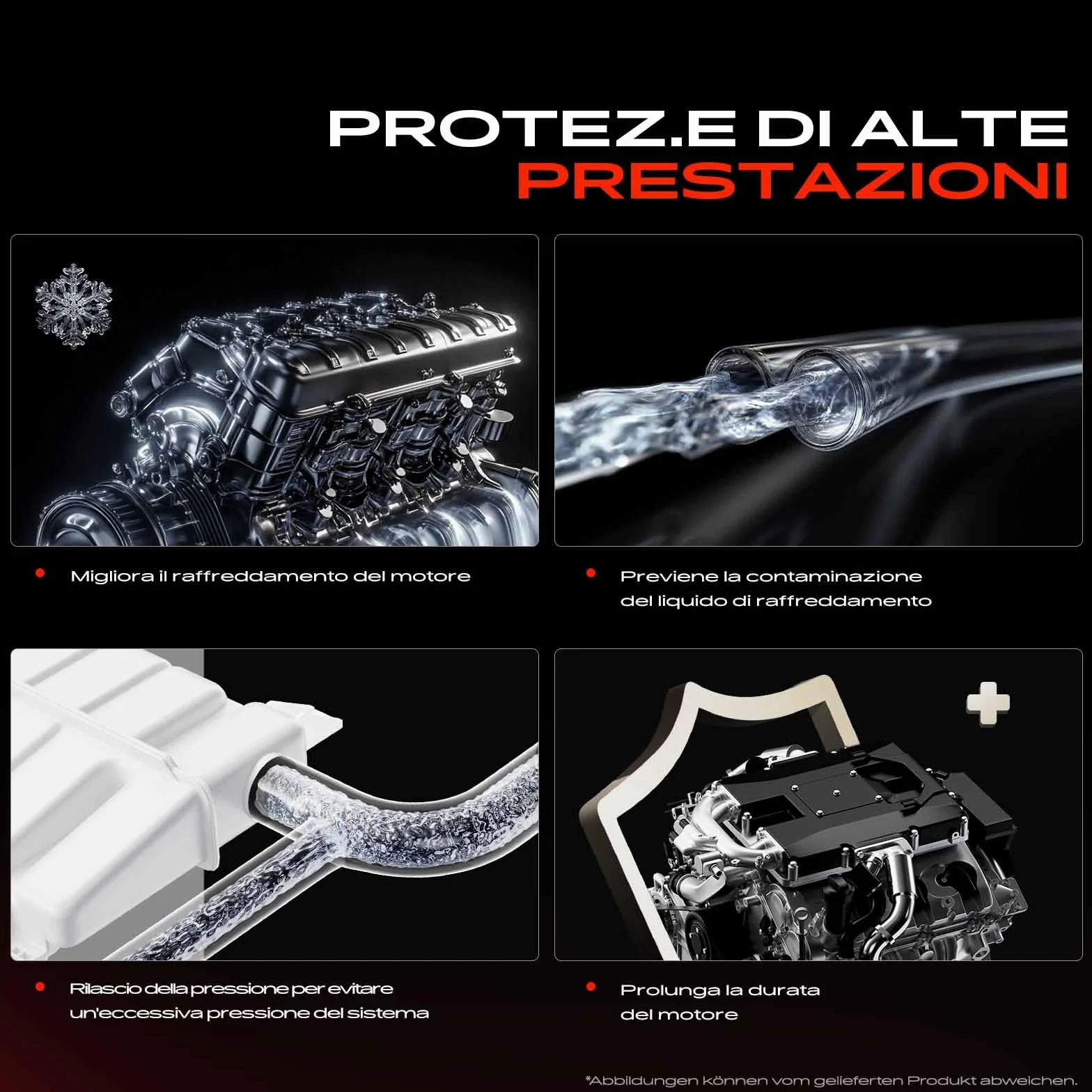 Frankberg Serbatoio di Espansione Refrigerante Intestazione Serbatoio Raffreddamento Compatibile con KA RU8 1.2 169 1.2 169 1.1 169 1.2 4x4 169 1.2 Natural Power Replace# 51956876