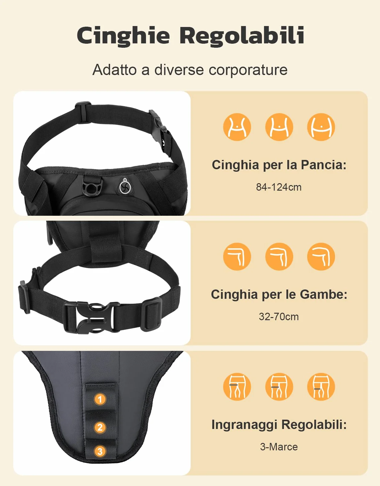 Mohard Marsupio Moto Espandibile EVA Borsa Cintura Cosciale Regolabile Borse Serbatoio Moto Striscia Riflettente