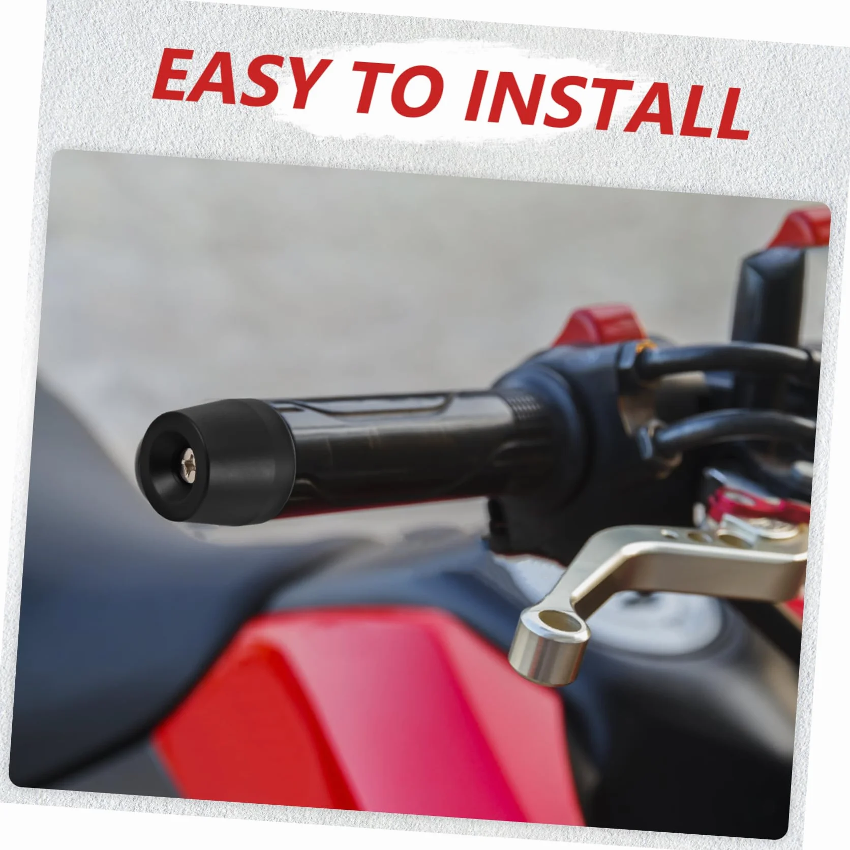 Mikikit Tappi Terminali Manubrio Moto in Metallo Nero M6 Funzione Anti-vibrazione e Rimozione Facile, per Dirt Bike e Scooter