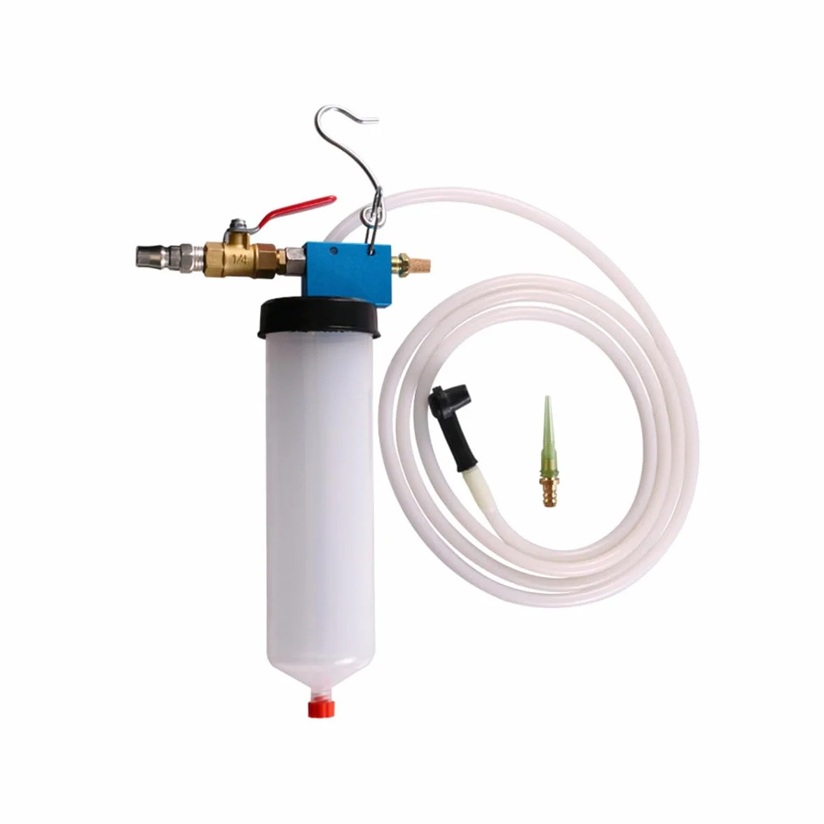JNNJ Strumento per Scarico Liquido Freni, Pompa di Aspirazione per Spurgo Olio Auto