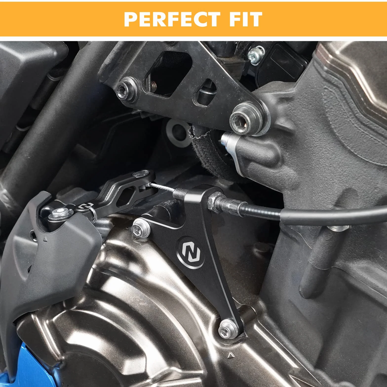 NICECNC Leva frizione Compatible XSR700 2018-2023 MT-07 2018-2022 nero