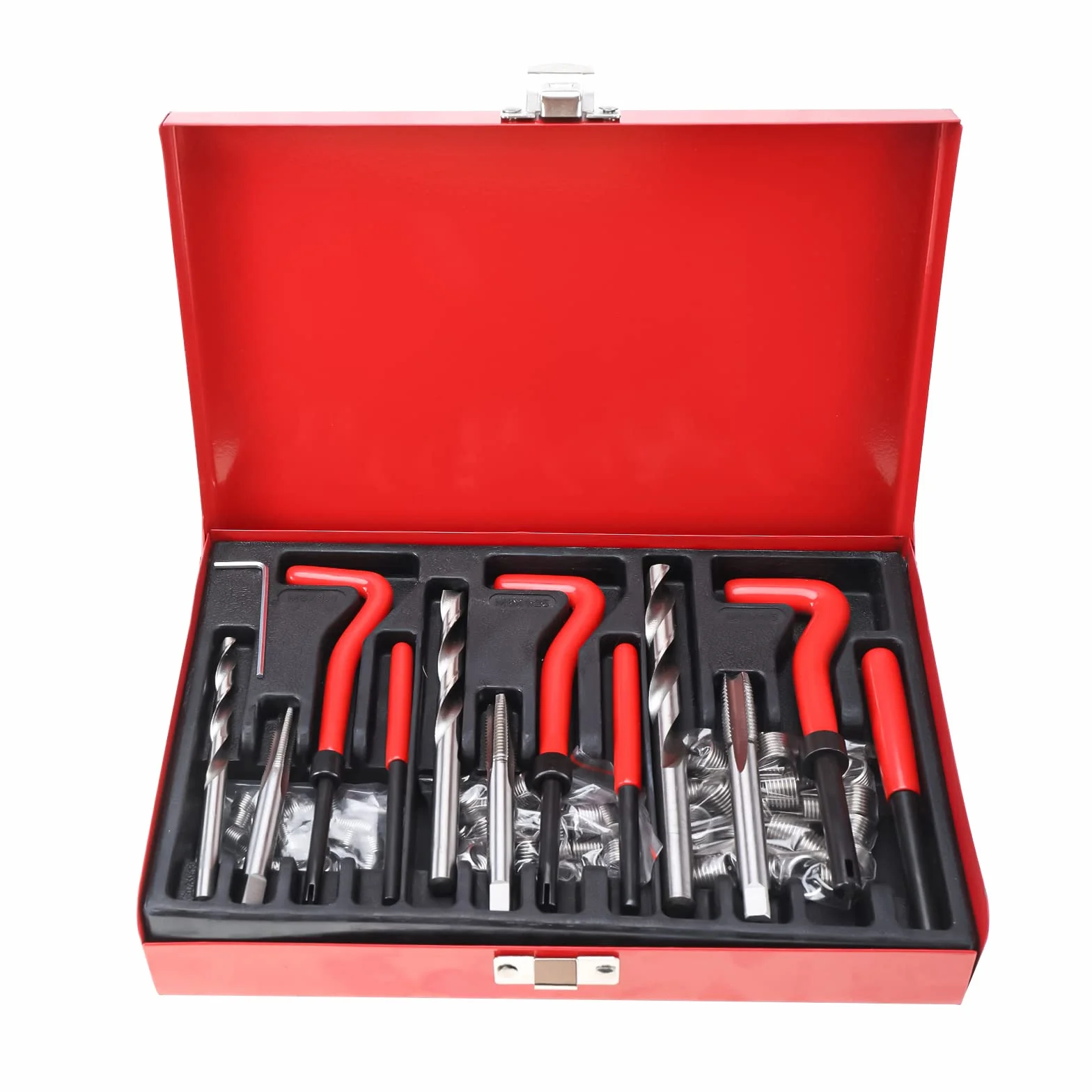 Kit riparazione filettature Helicoil 88 pezzi M6 M8 M10