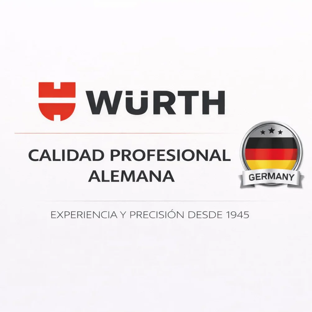 Wurth Detergente per freni, rimozione di grassi e rifiuti di olio, senza danni in plastica, ad asciugatura rapida, senza silicone, confezione da 4
