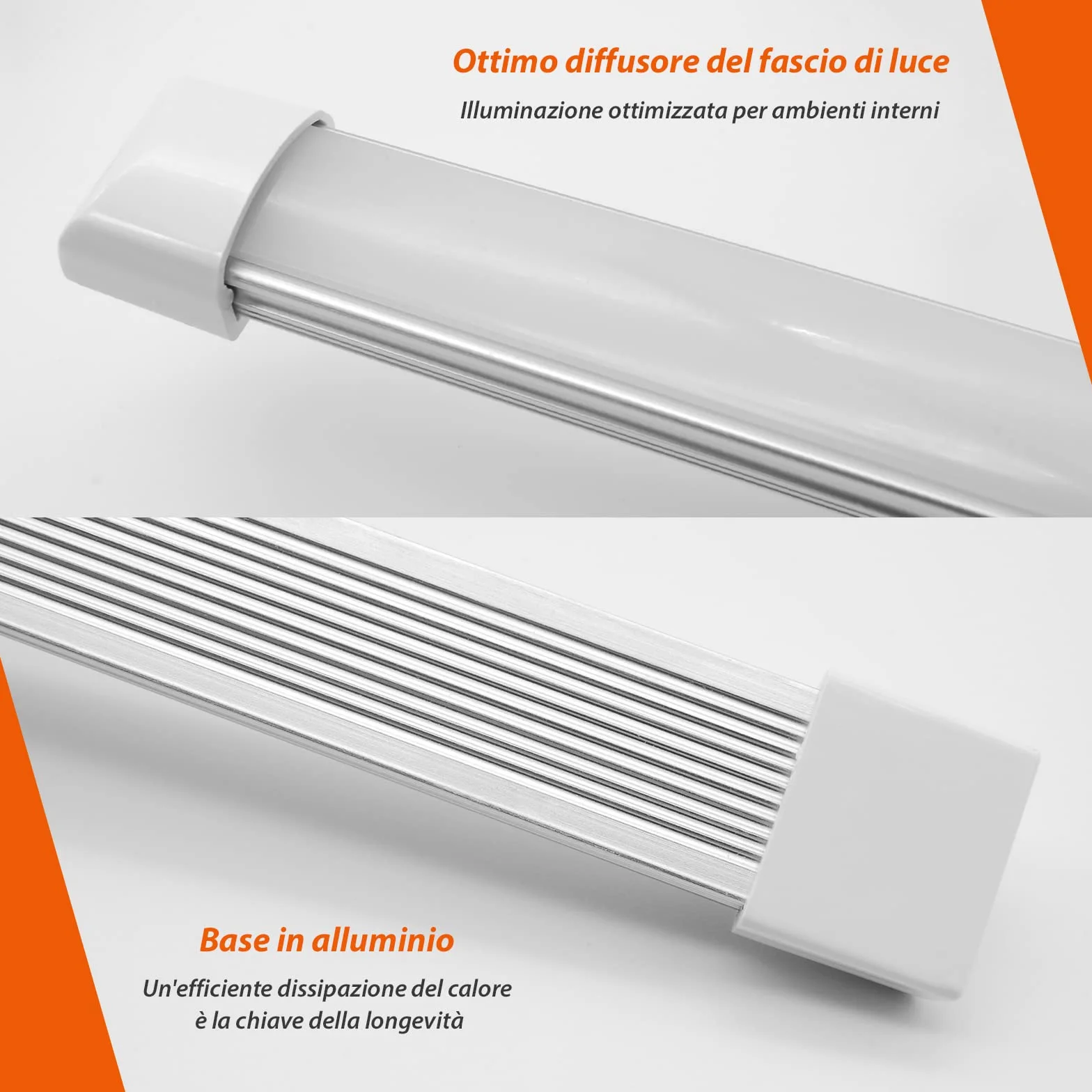 Dream Lighting Barra LED 12V 30cm 300LM 3000K 5,6W Dimmerabile Luce LED Calda per Camper Barca Furgone Caravan