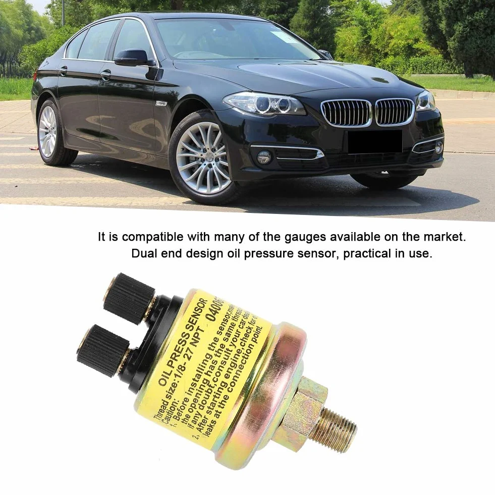 Ever Sensore Di Pressione Olio Motore Auto ES-100 Universale 1/8 NPT Per Indicatore Aftermarket