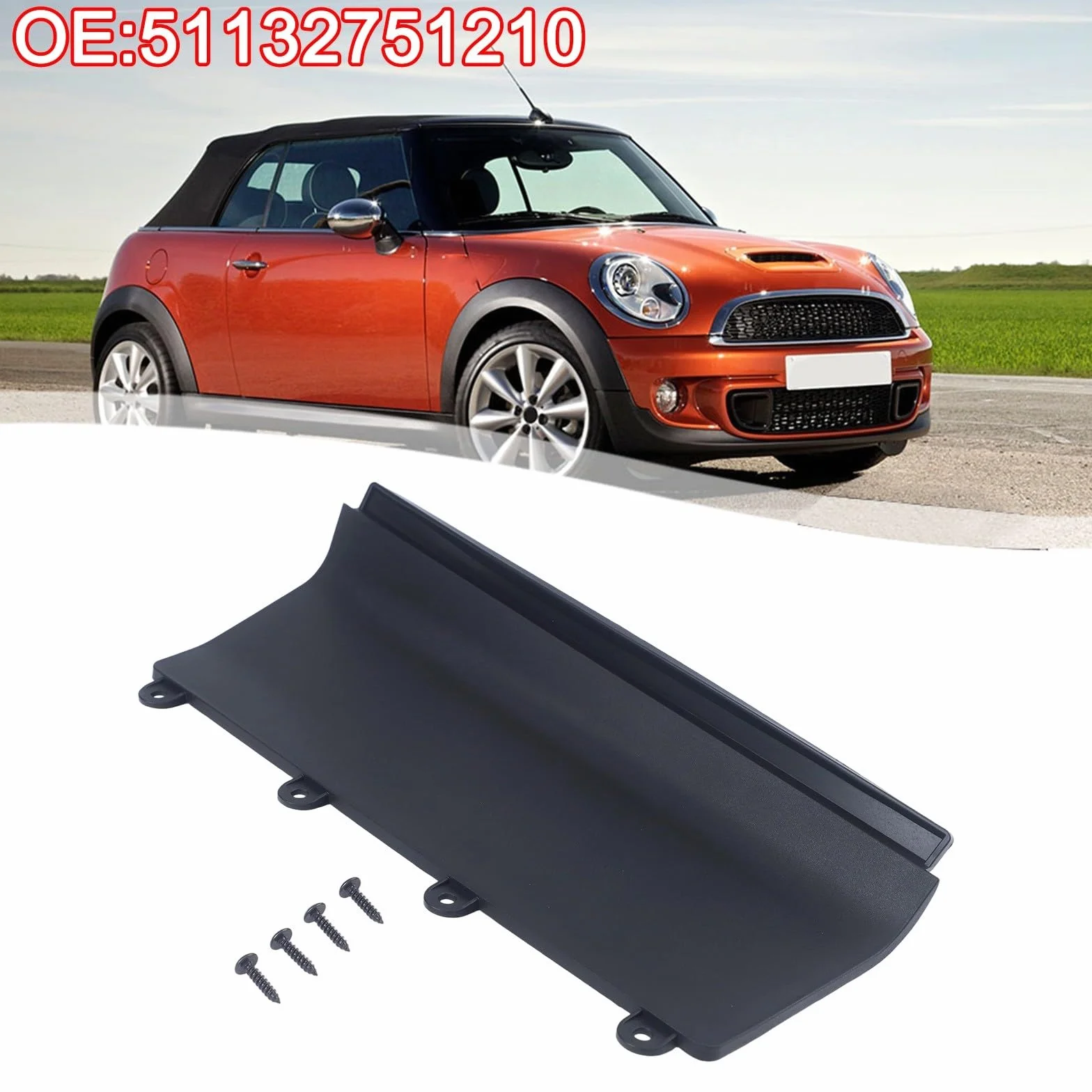 Piastra copertura tergicristallo parabrezza MINI Cooper R55 R56 R57 2007-2015 51132751210
