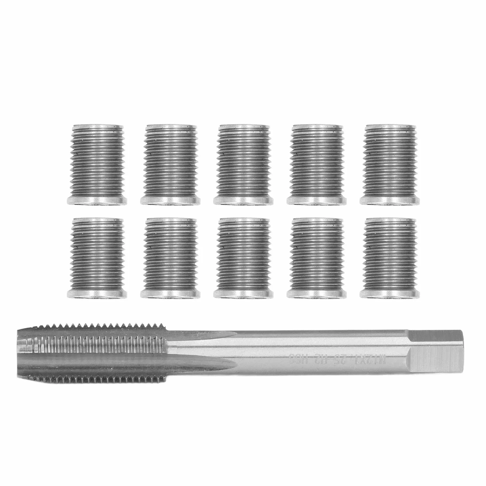 Kit Riparazione Filetti Candela Accensione M10x1.25 M12x1.25 per Auto