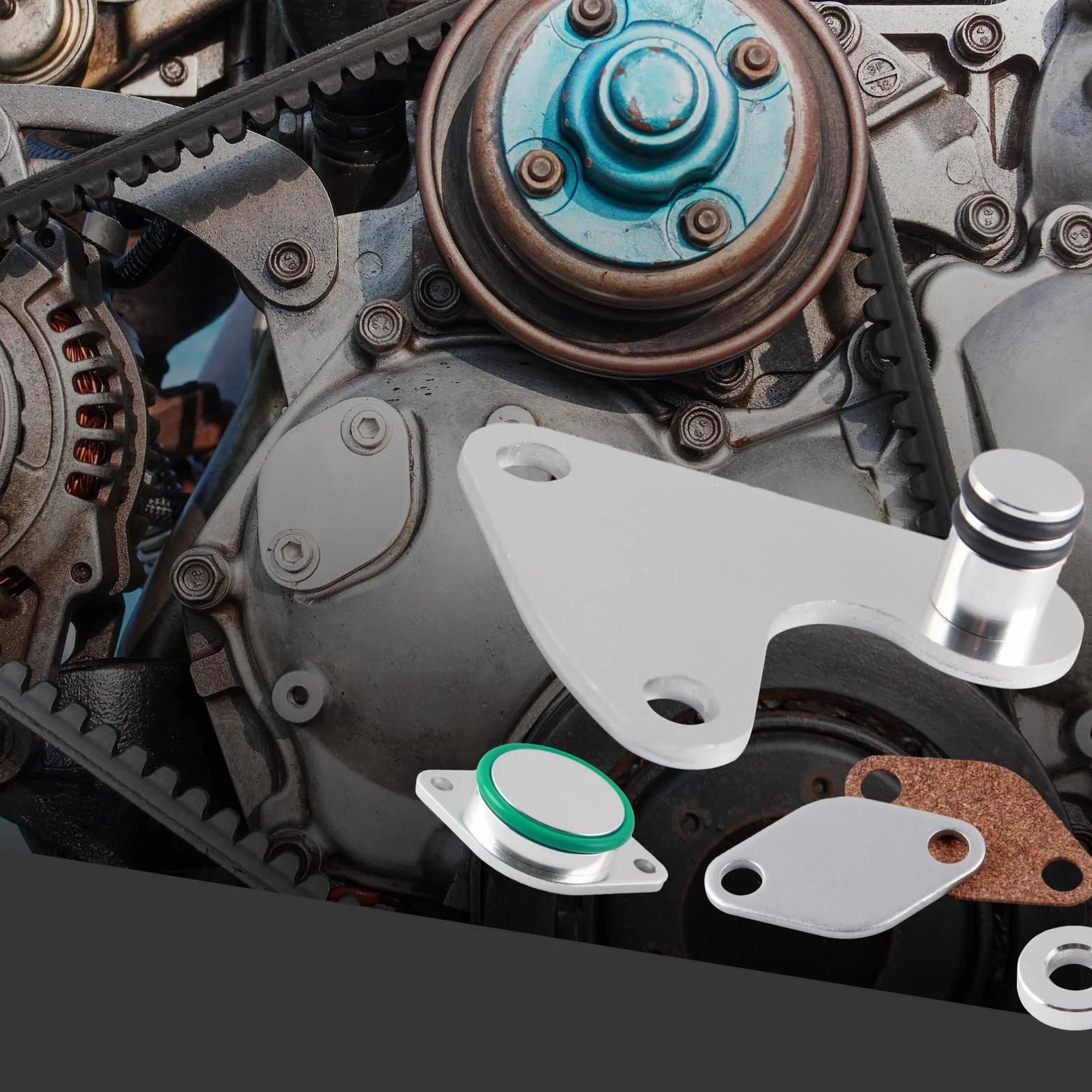 Kit valvola EGR per motori diesel N47 N47S 2.0, rimozione guarnizione refrigerante EGR compatibile con E81, E87, E88, E82, E90, E91, E92, E93 (inkl. LCI), E60, E61 LCI, X1 E84 e X3 E83 LCI