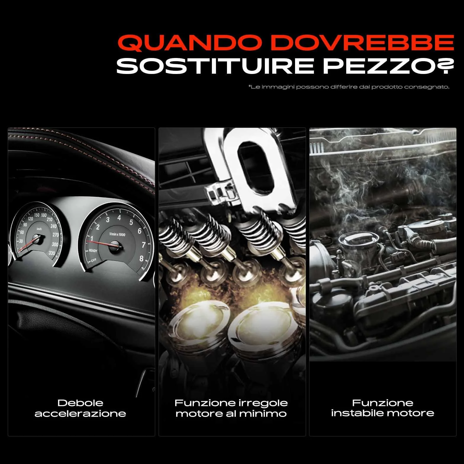 Frankberg Sensore pressione differenziale Pressione gas di scarico Compatibile con K.u.g.a II DM2 Mondeo IV Turnier BA7 Focus III Turnier K.u.g.a I Fiesta VI CB1 CCN Replace# 9663480880