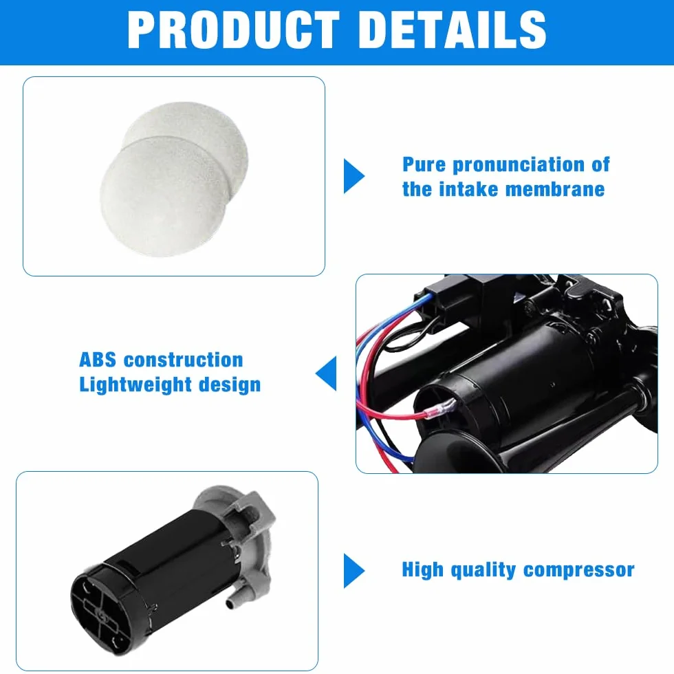 Clacson Auto, Tromba 12V con Compressore per Camion, Trombe Camion 600 DB, Doppio Tubo ad Aria Corno, per Veicoli da 12 V, Camions, Treni, Barche, Moto, Furgone