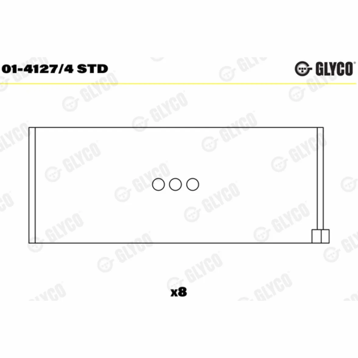 Glyco 01-4127/4 STD Bronzina Di Biella