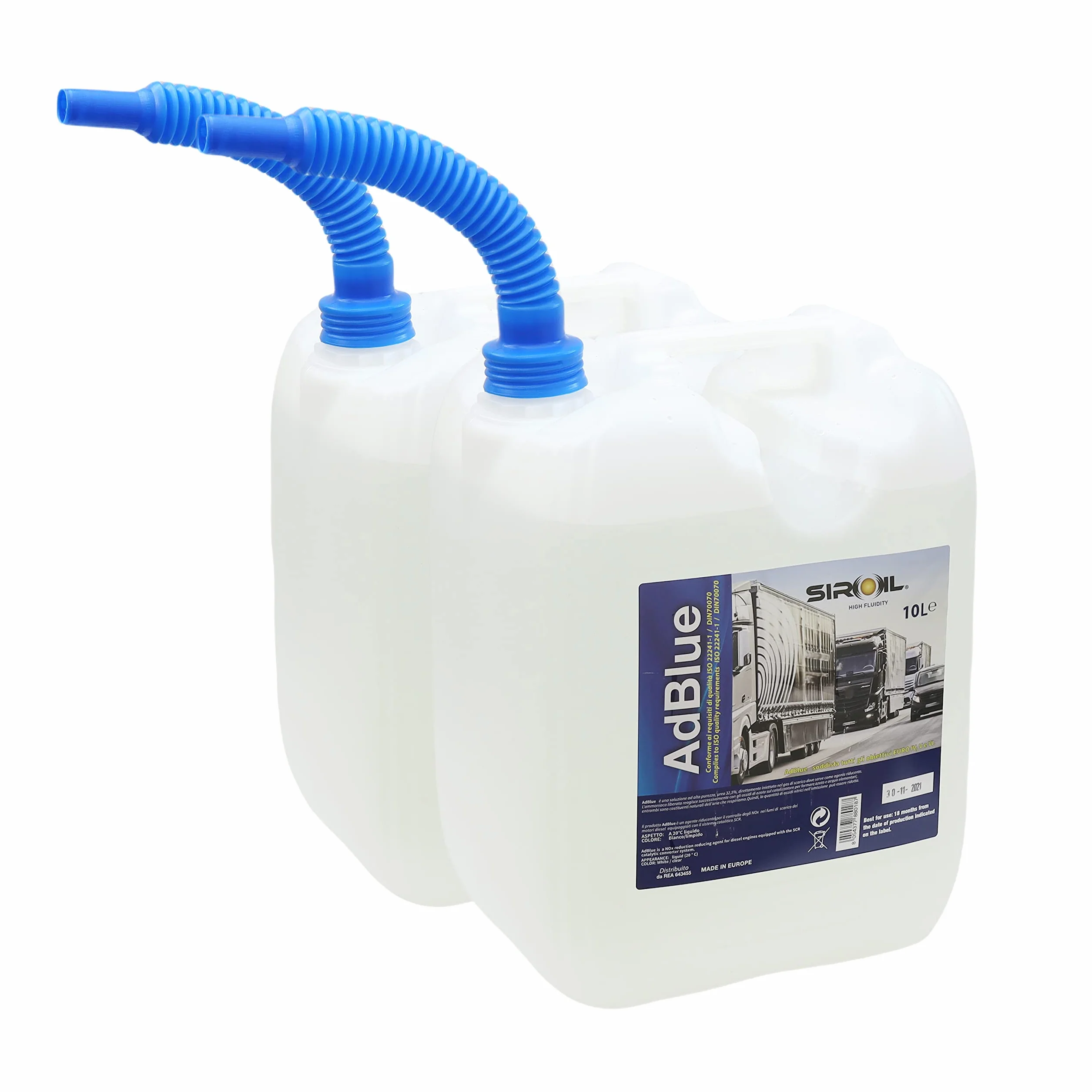 AdBlue ADDITIVO Gas di Scarico Motori Diesel TANICA con Tubo di RIEMPIMENTO 20 lt