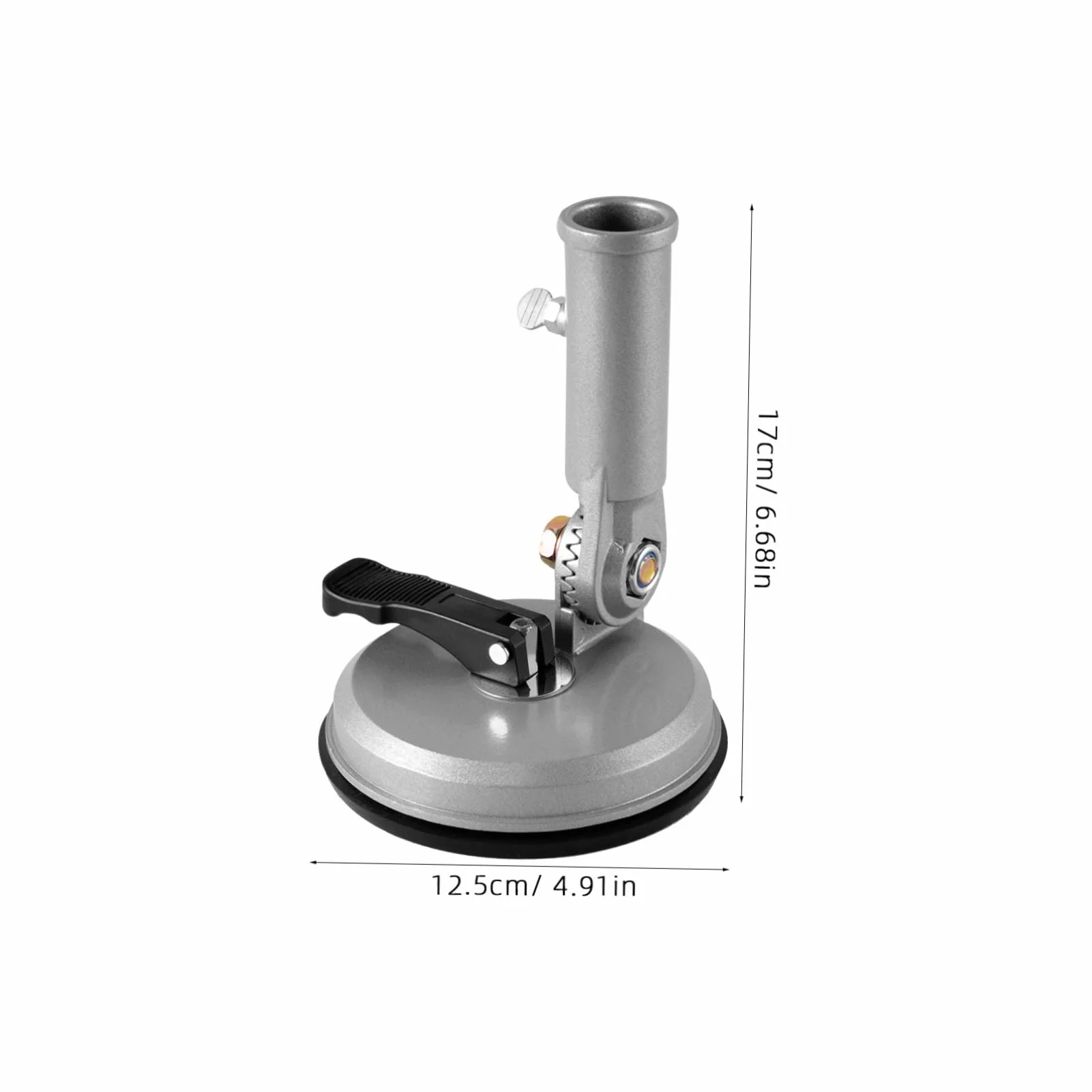 Minkissy Supporto Bandiera Ventosa Resistente al Vento Forte per Auto in Lega di Alluminio e Gomma Base Regolabile a 180 Gradi