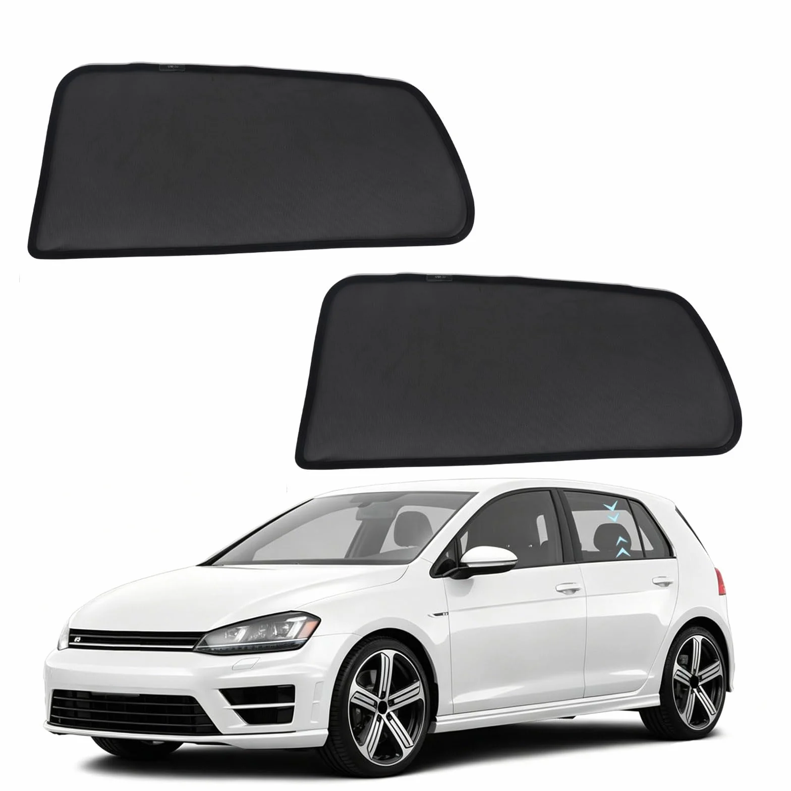 Parasole finestrini laterali posteriori auto VW Golf 7 2013-2021 magnetico protezione solare UV