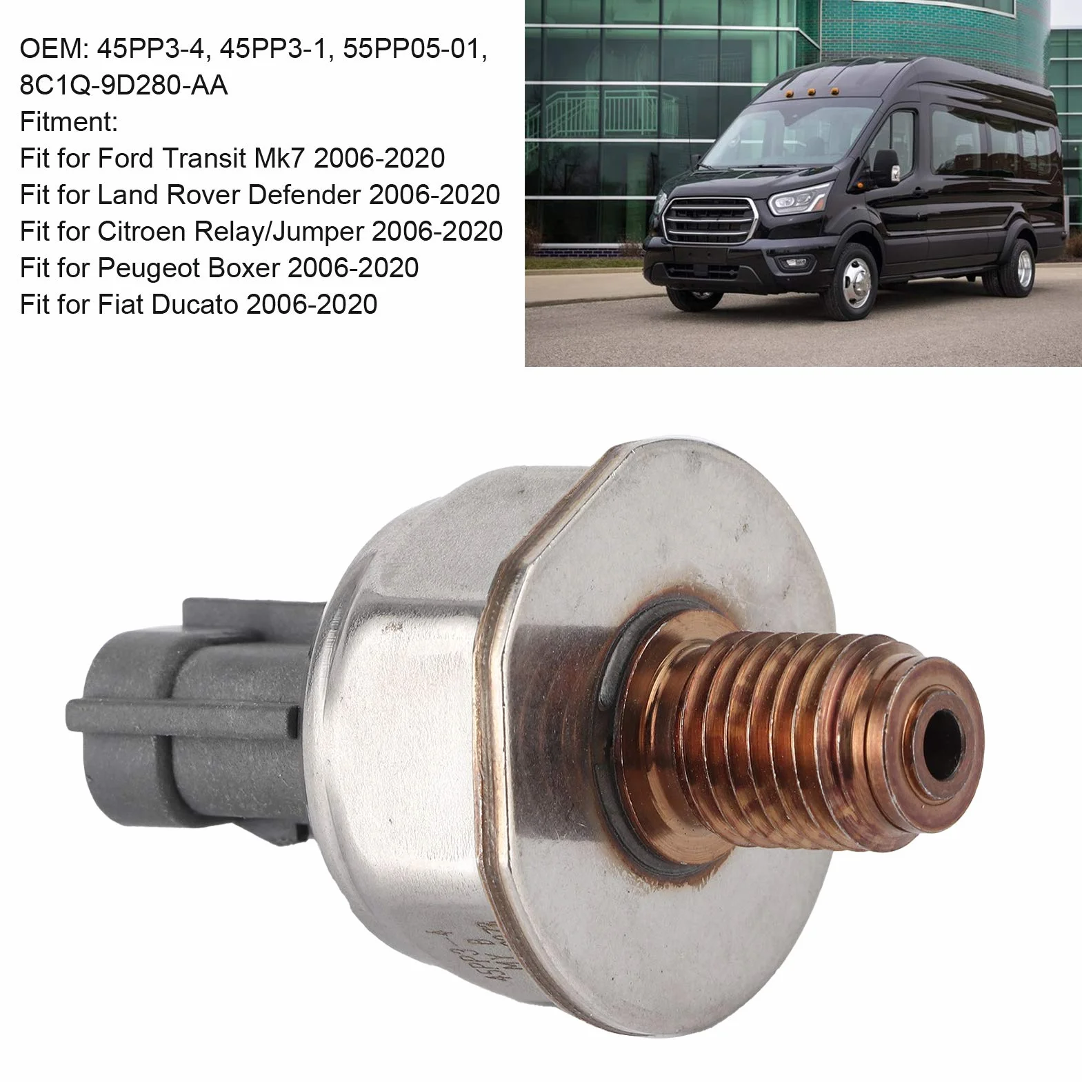 rail del carburante 55pp05-01 isuzu dmax rail del carburante 55pp05-01 isuzu dmax Sensore di pressione del rail del carburante, sensore di pressione del rail del carburante 55PP05-01 45PP3-1 Sostit