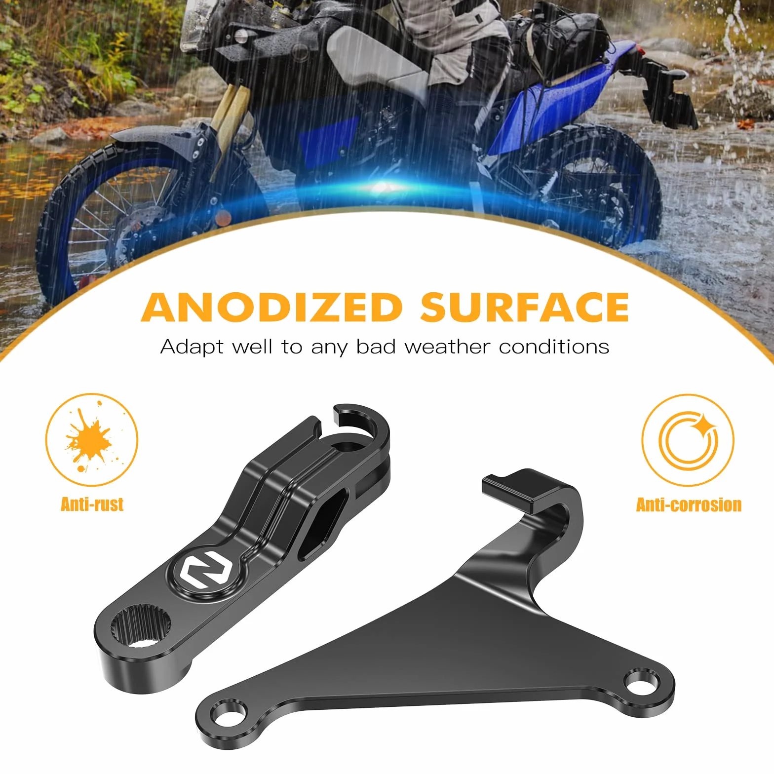 NICECNC Leva frizione Compatible XSR700 2018-2023 MT-07 2018-2022 nero