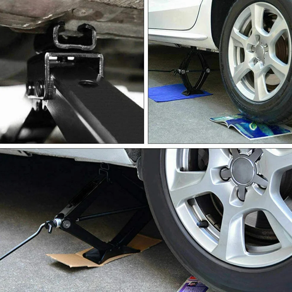 Martinetto a forbice 2 tonnellate antiruggine altezza 39 cm per Opel Corsa Astra Zafira Insignia Meriva Audi A3 A4 A5 Q3