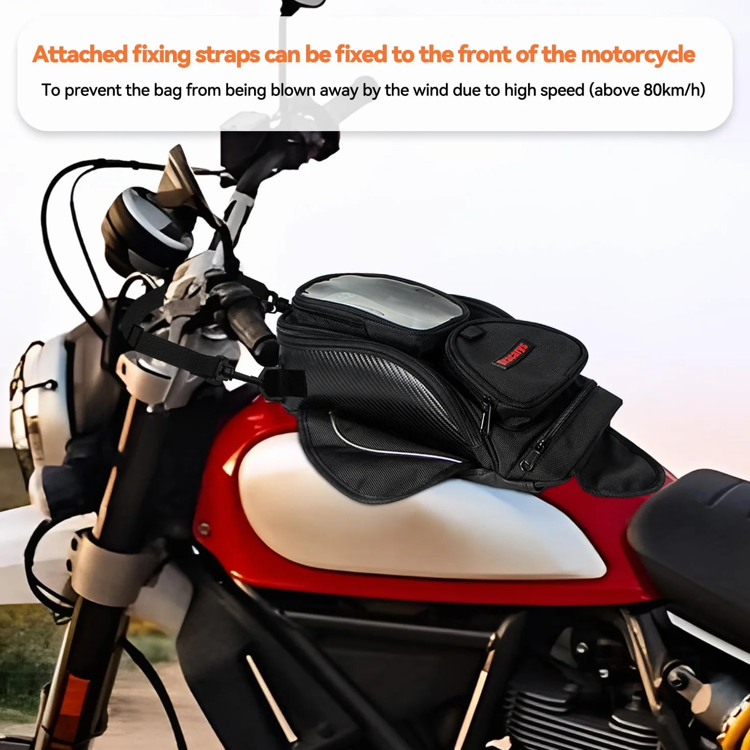 Oxford Borsa Serbatoio Motociclo Magnetica Forte per Honda Yamaha Suzuki Kawasaki Harley