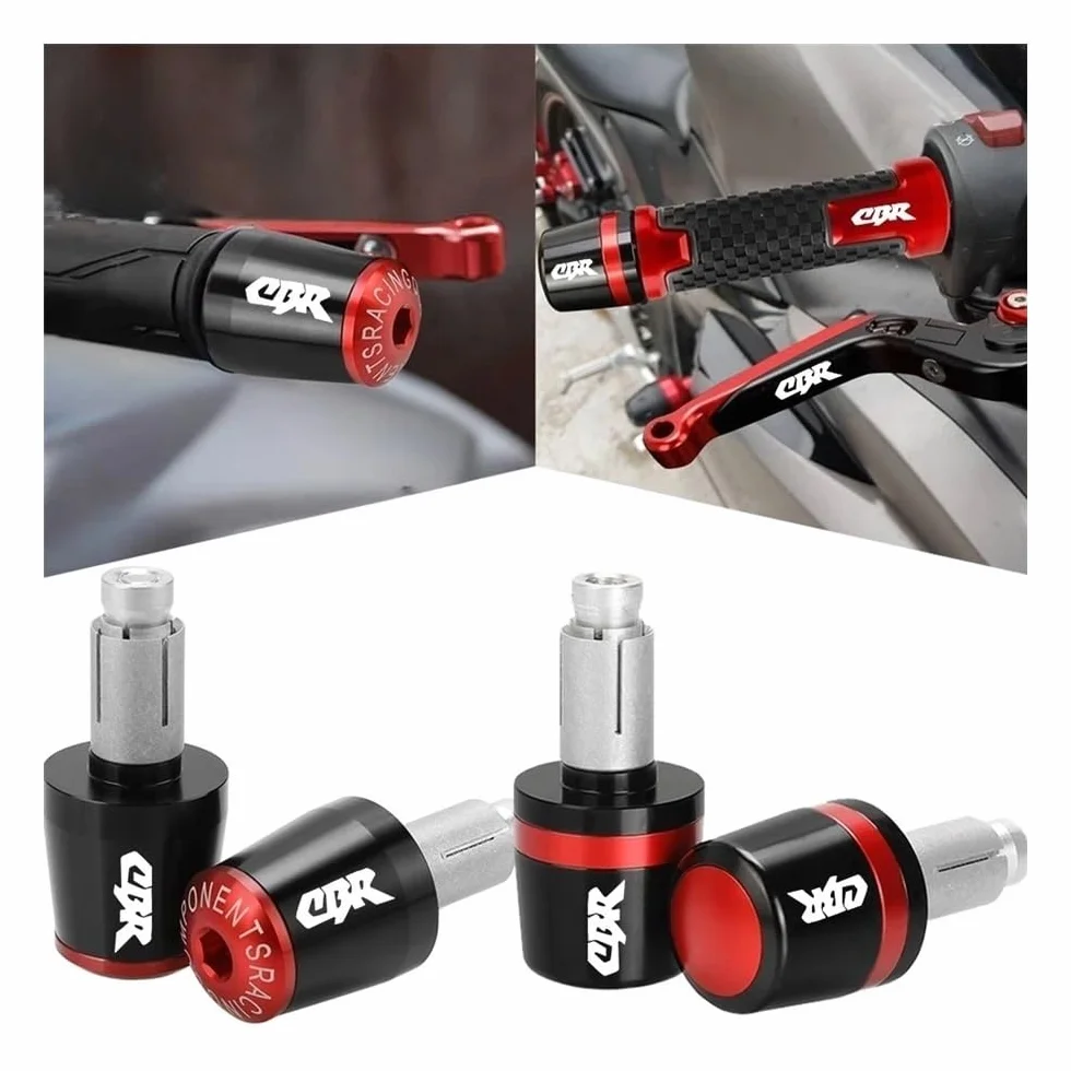 Per Ho&nda CBR 125 150 250 300 400 500 600 650 900 929 954 1000 1100 R RR Terminali Manubrio Manopole Tappi Manubrio Per Moto Manubrio Blocco Tappos
