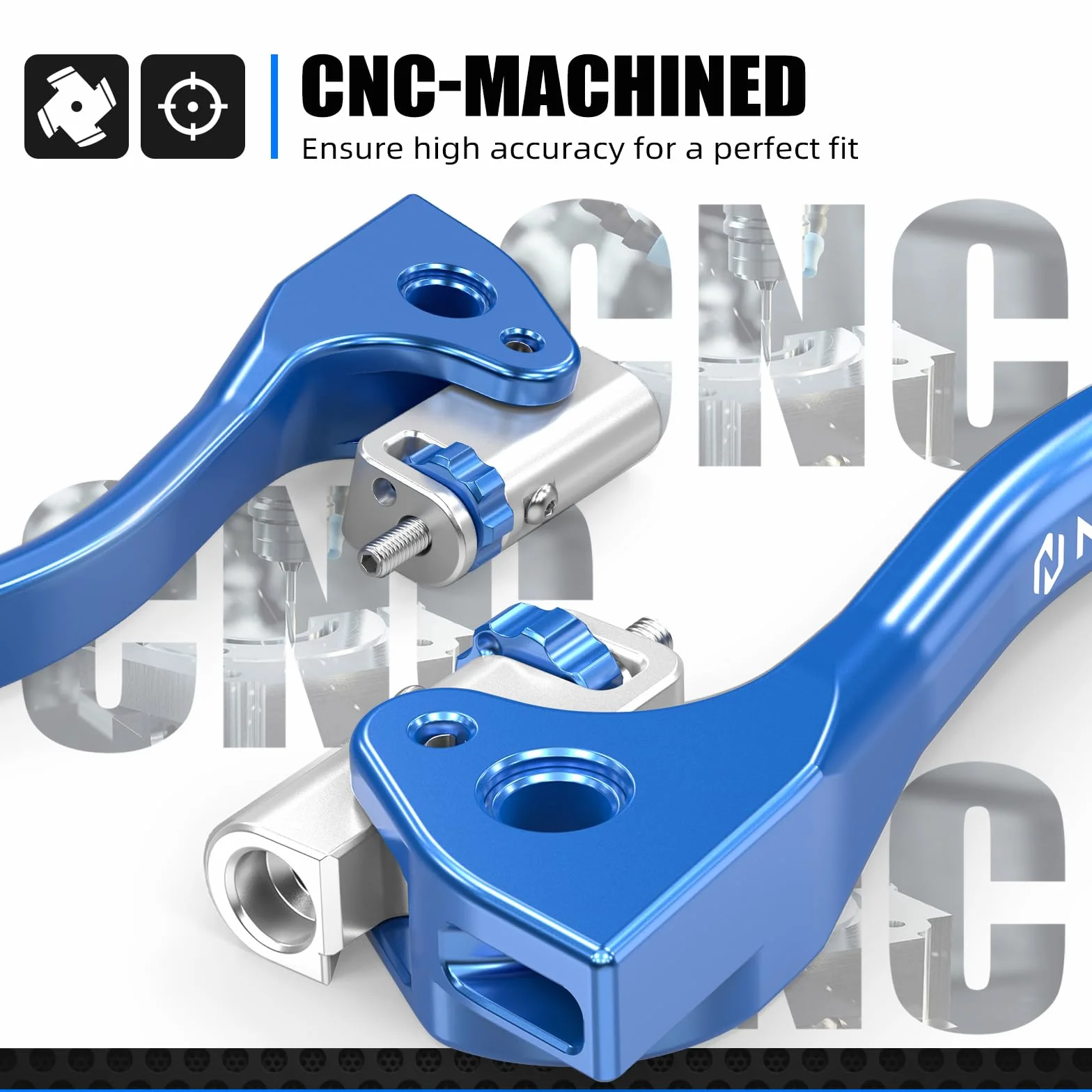 NICECNC Leva Frizione Corta Compatibile con SE 125 R 2018-2025, SE 250 R Factory 2015-2025, SE 300 R 2015-2025, Blu