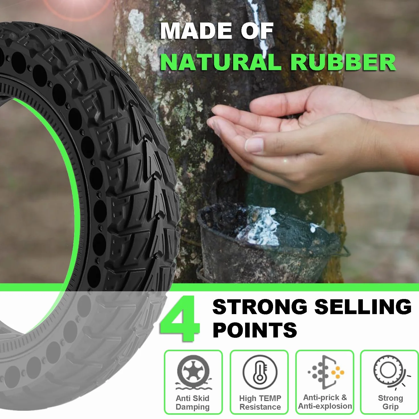 1PCS Ruota 60/70-6.5 Monopattino Elettrico, Copertone Monopattino 10x2.50-6.5 Compatibile con Ninebot G30/G30D/G30LP/G30D/Max G30/G30 2, 10x2.5 Gomma Piena Pneumatici per Hiboy S2 Pro/S2 Max