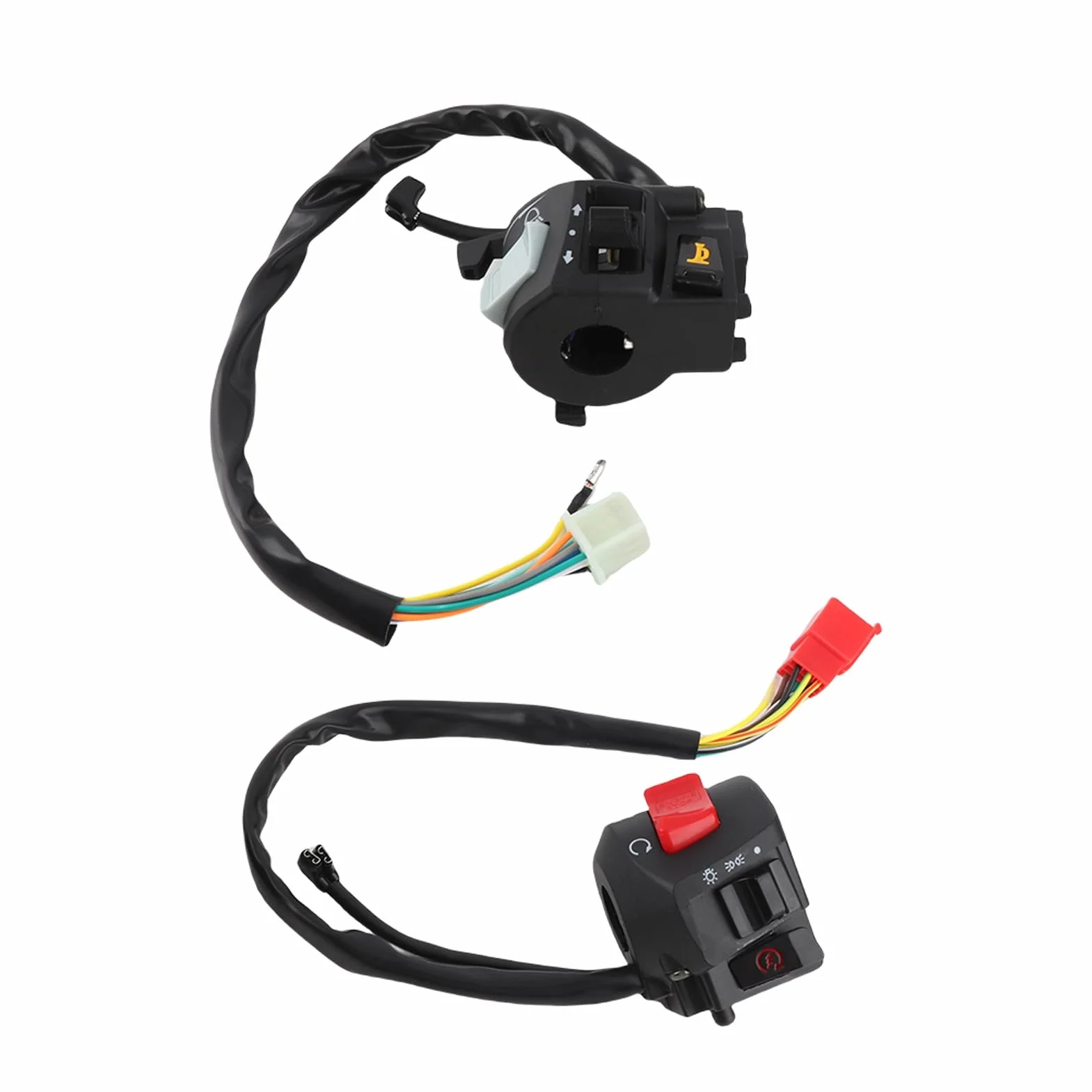 Comandi Moto Manubrio Interruttore Luce Segnale Svolta Corno Universale 2pcs