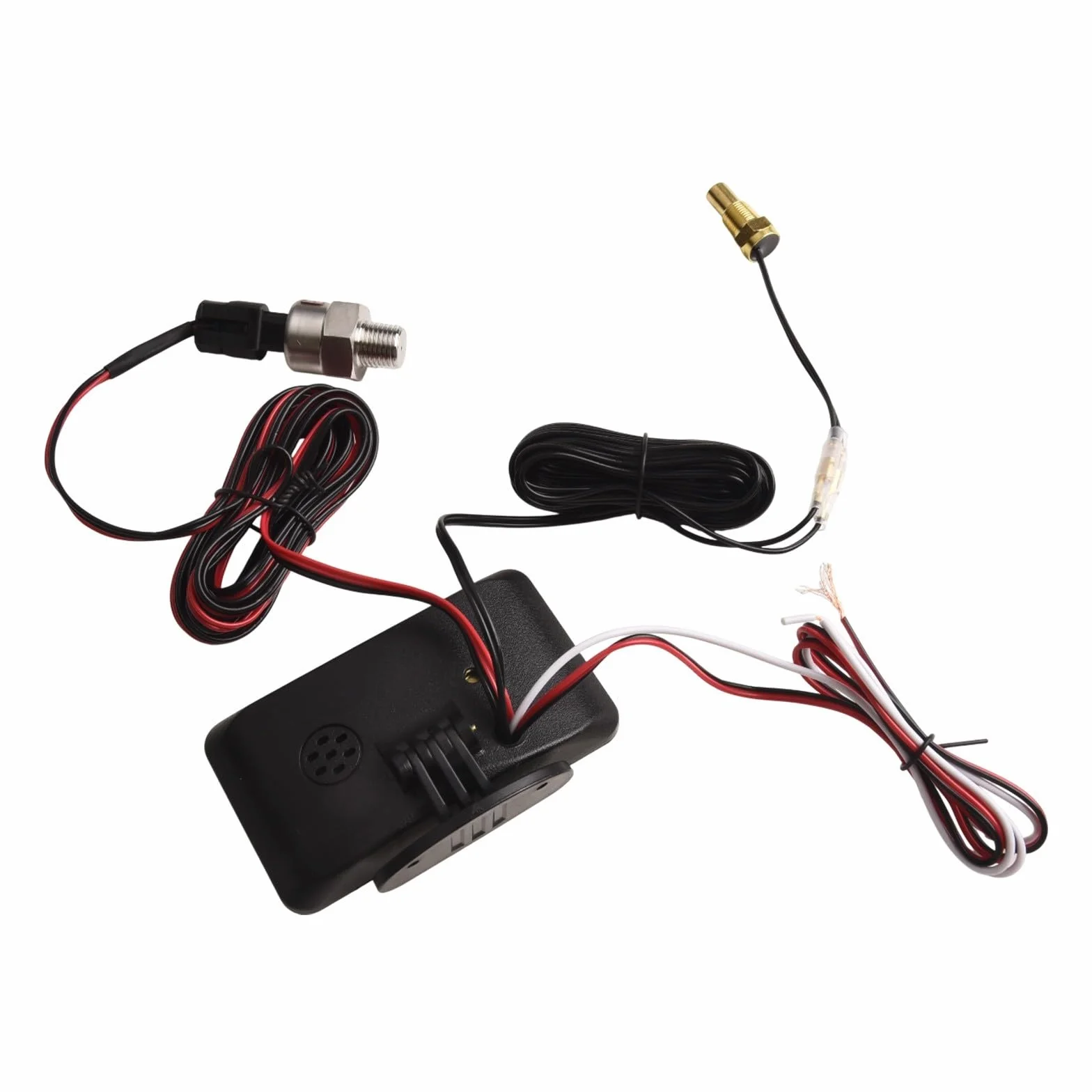 Manometro digitale LCD 4 in 1 per auto con misuratore di pressione dell'olio, visualizzazione della temperatura dell'acqua, indicatore del livello del carburante e voltmetro, ampia gamma 9-39 V