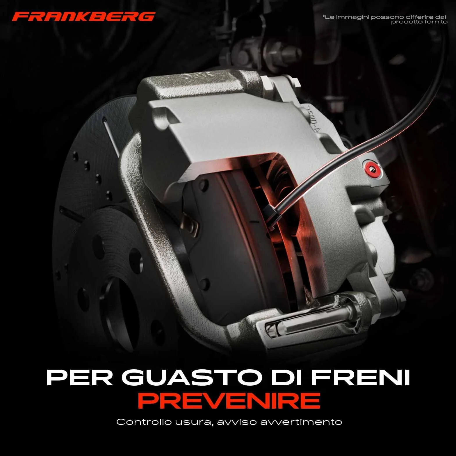 Frankberg 2x Indicatore di usura Usura delle pastiglie dei freni Compatibile con Serie 1 E81 Serie 1 E87 Serie 1 Cabriolet E88 Serie 3 Touring E91 Serie 3 E90 Replace# 34356789439