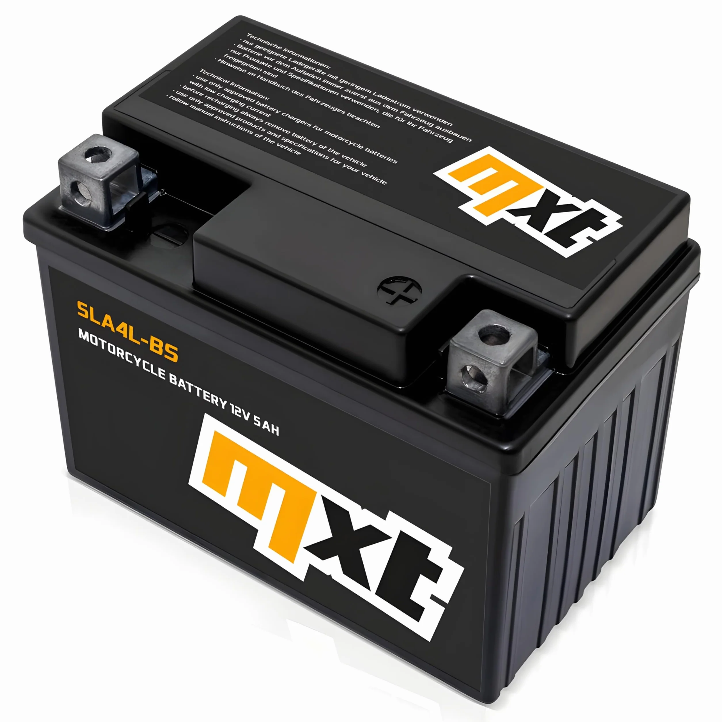 Maxtuned Batteria 12V 5Ah SLA4L-BS YTX5L-BS YB4L-B YTX4-BS Esente da Manutenzione Sigillata