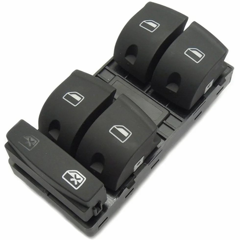 Interruttore Alzacristallo 4F0959851F Compatibile con Audi A3 S3 A6 S6 RS6 Q7 Porta Anteriore Sinistra