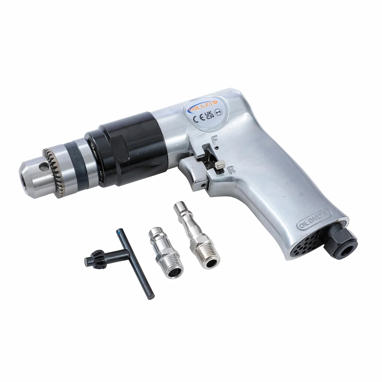 ORAZIO Trapano Pneumatico Reversibile 10mm con Mandrino a Chiave per Utensili Pneumatici 212512