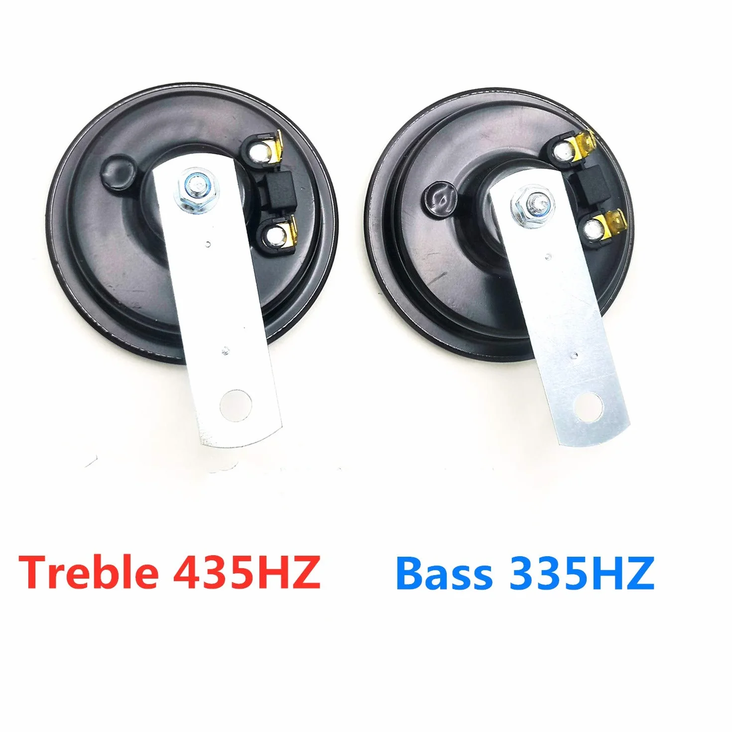Car Horn Clacson 118DB 12V Tromba d'aria Super forte tono alto e basso tono doppio corno in metallo con impermeabile universale auto corno per auto elettrica per moto camion camion barca ecc