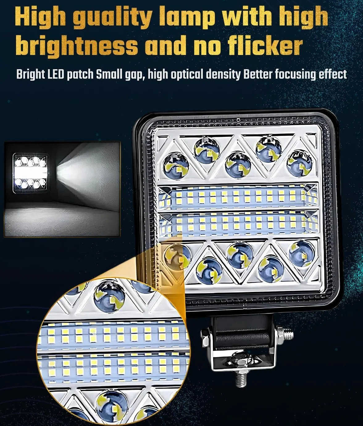 Faro da Lavoro a LED 2X102W 12V 24V per Trattore Camion Barca