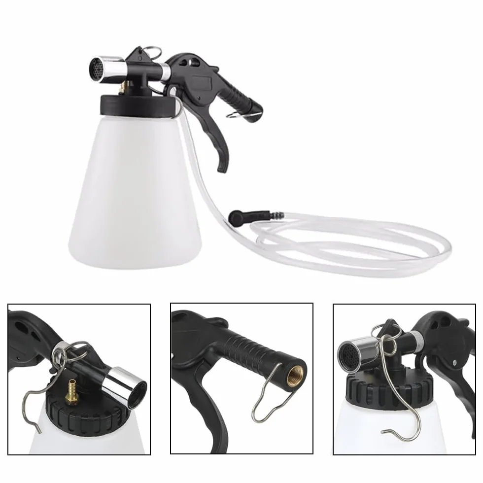 Auto Aria Compressa Freno Spurgo Dispositivo con Flacone di Ricarica 1L