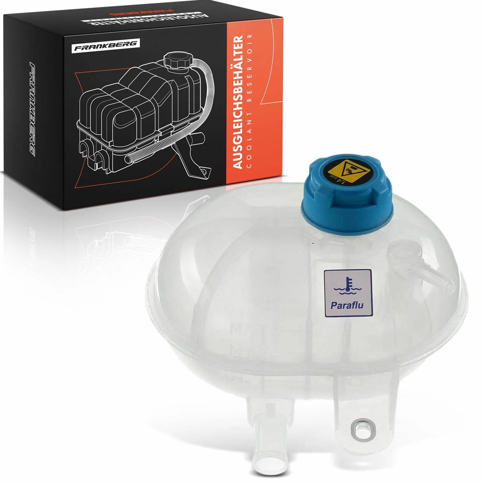 Frankberg Serbatoio di Espansione Refrigerante Intestazione Serbatoio Raffreddamento Compatibile con KA RU8 1.2 169 1.2 169 1.1 169 1.2 4x4 169 1.2 Natural Power Replace# 51956876