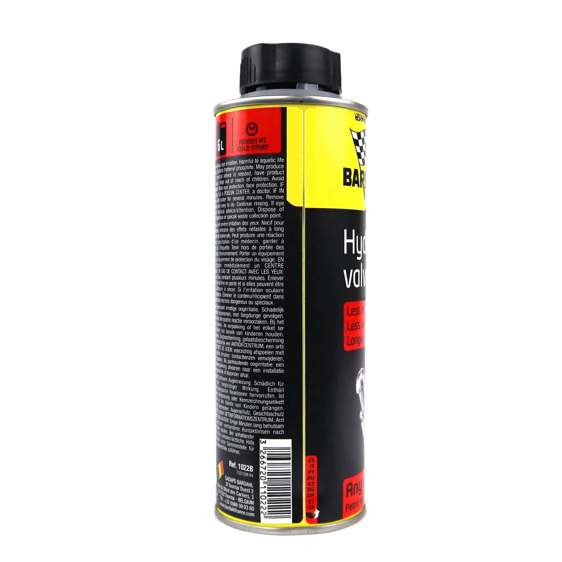 Bardahl - Hydraulic Valve Lifters - Additivo Auto per Punterie Idrauliche, Riduce i Rumori, Pulisce e Ripristina Il Funzionamento delle Valvole, Migliora la Regolarità del Motore, 300 ml