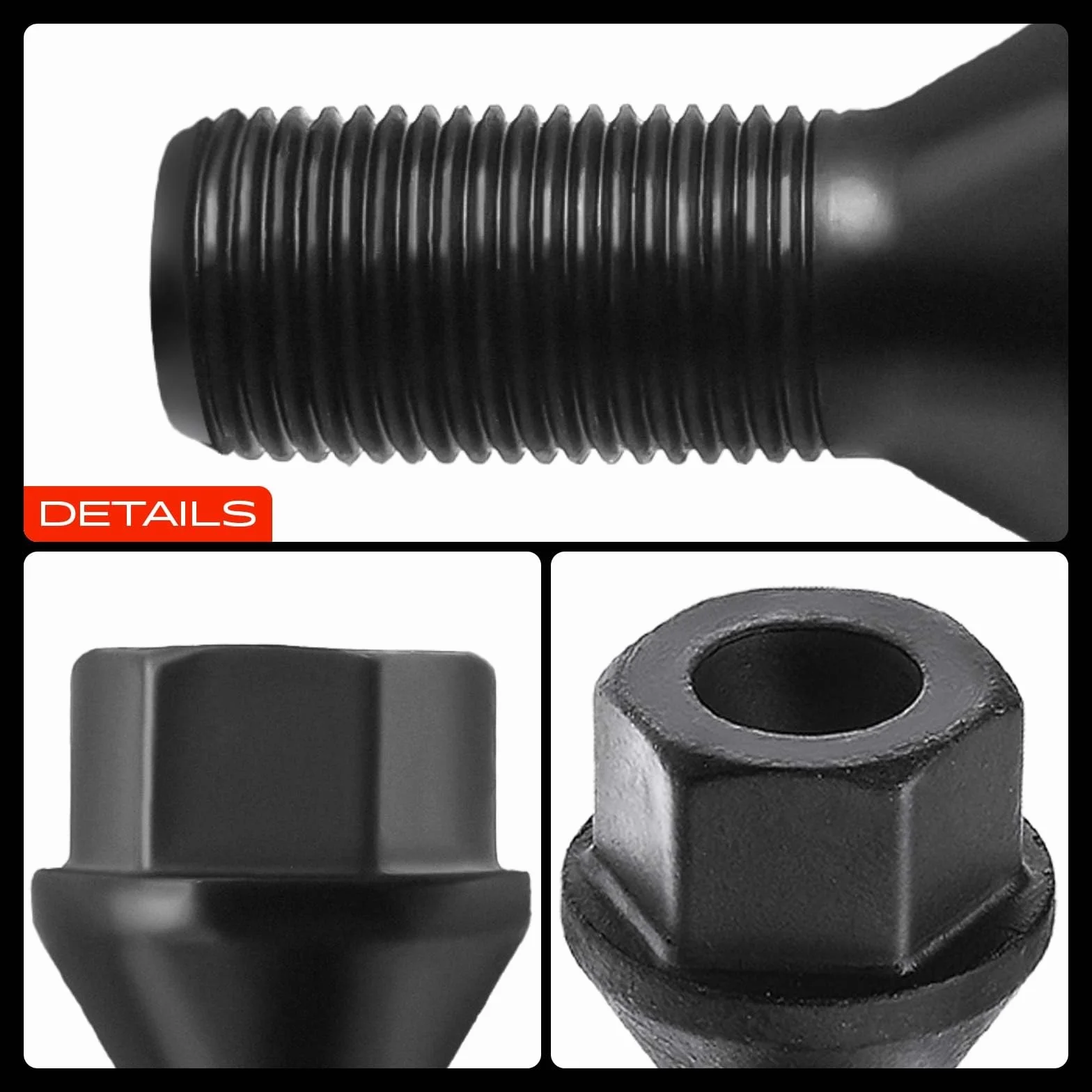 Frankberg 5x Bulloni ruota M14 x 1,25 mm Compatibile con Serie 1 2 3 4 5 6 7 8 X2 X3 X4 X5 X6 I3 I8 M.I.N.I B7
