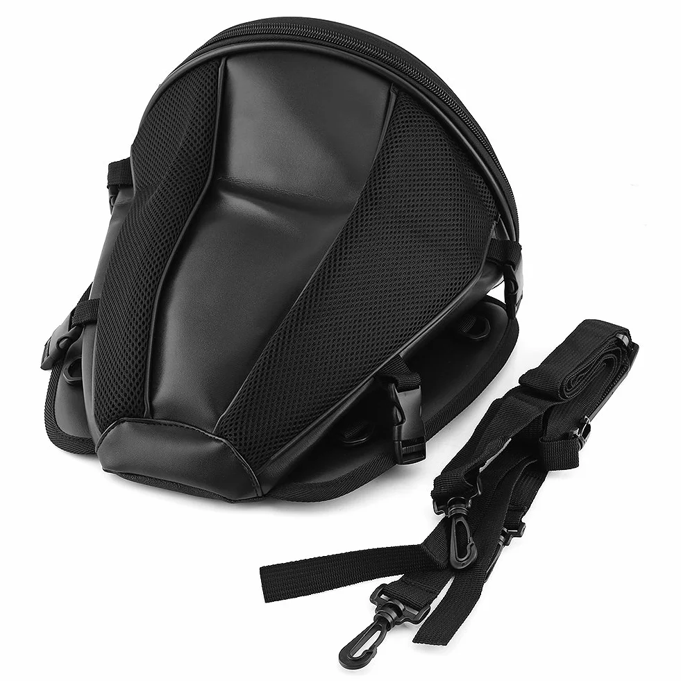 Luocute Borsa Moto Impermeabile, Borsa Sportiva Trasporto Sedile Posteriore, Borsa Coda per Telefono Chiavi Nera