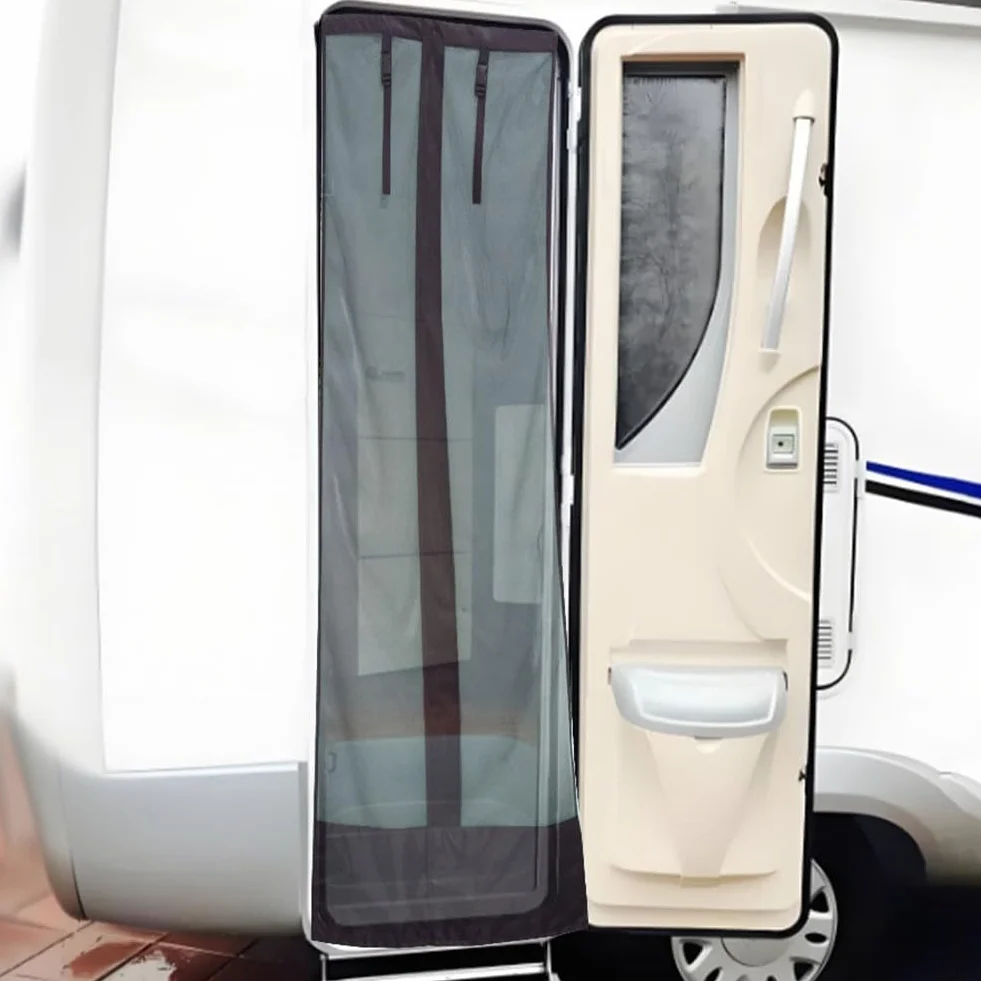 Zanzariera per camper, tenda a rete 202 x 72,5 cm, senza foratura
