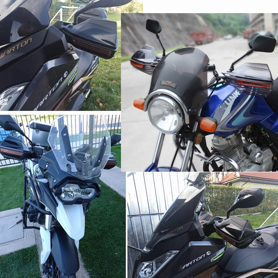 Protezione per maniglia manubrio motocicletta Scooter antivento Nero Modello A