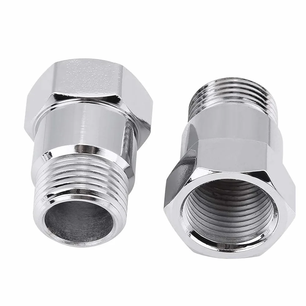 Adattatore sensore ossigeno 32mm M18 * 1,5 2 pezzi prolunga O2 argento