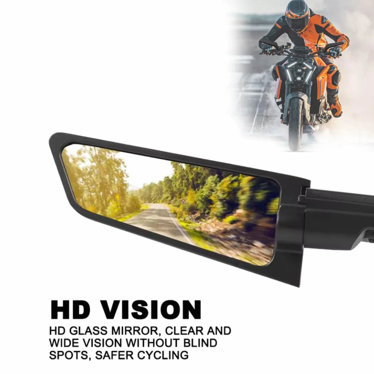 Specchietti Retrovisori Moto Universali Regolabili Z650 Z900 Z1000 Duke 390 790 1290 MT07 MT09