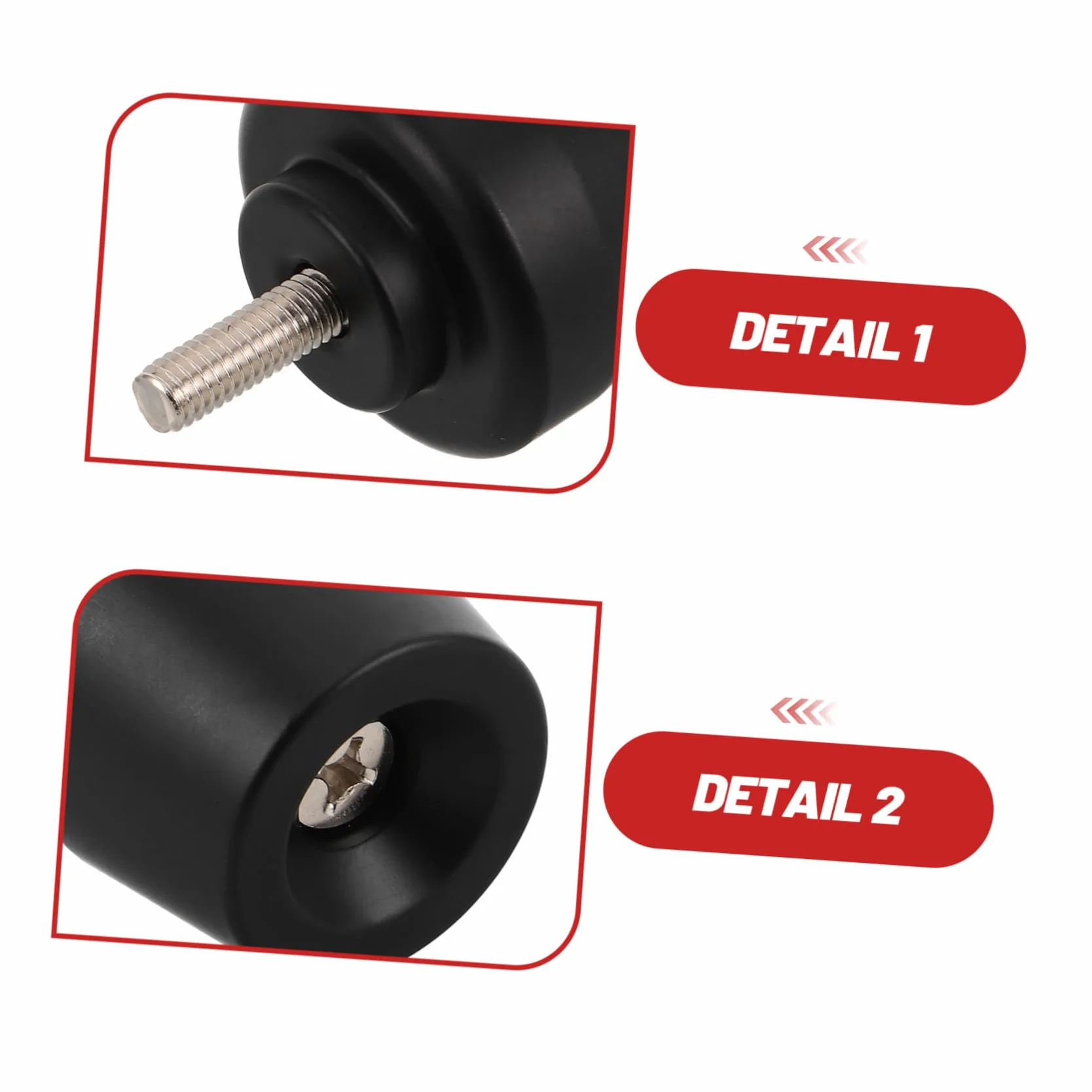 Mikikit Tappi Terminali Manubrio Moto in Metallo Nero M6 Funzione Anti-vibrazione e Rimozione Facile, per Dirt Bike e Scooter