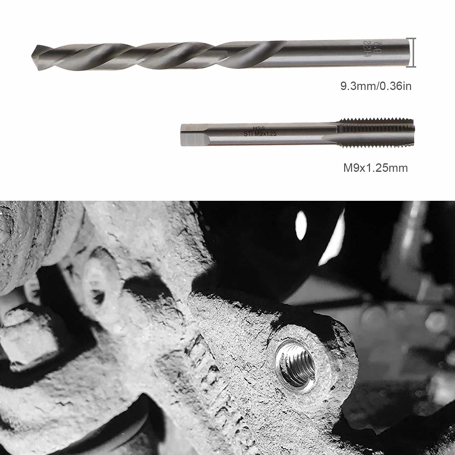 Ototec M9 Kit riparazione filettatura M9 x 1,25