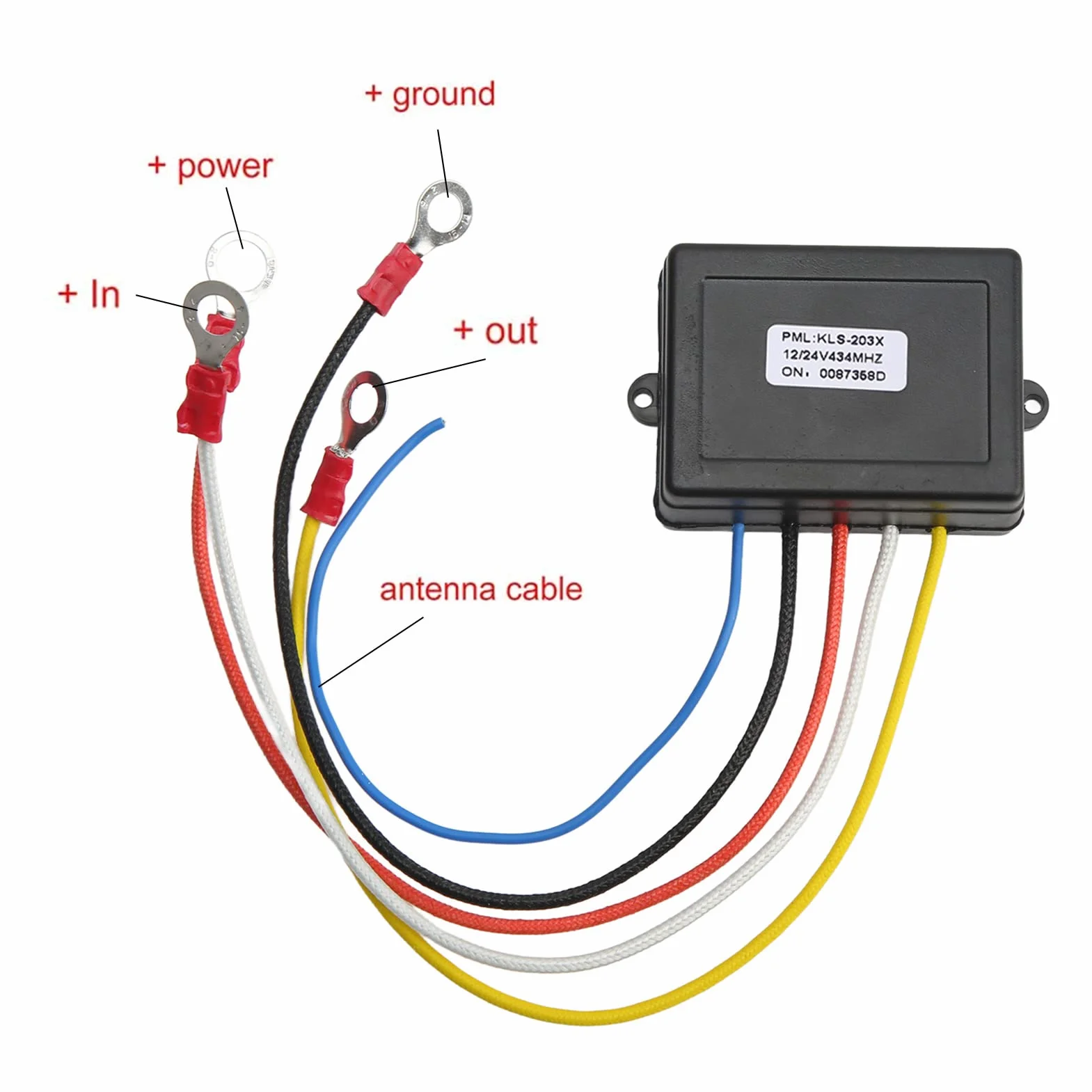Aramox Universal Wireless Remote Control Kit for Winch 12V/24V 434MHz Receiver Truck ATV SUV