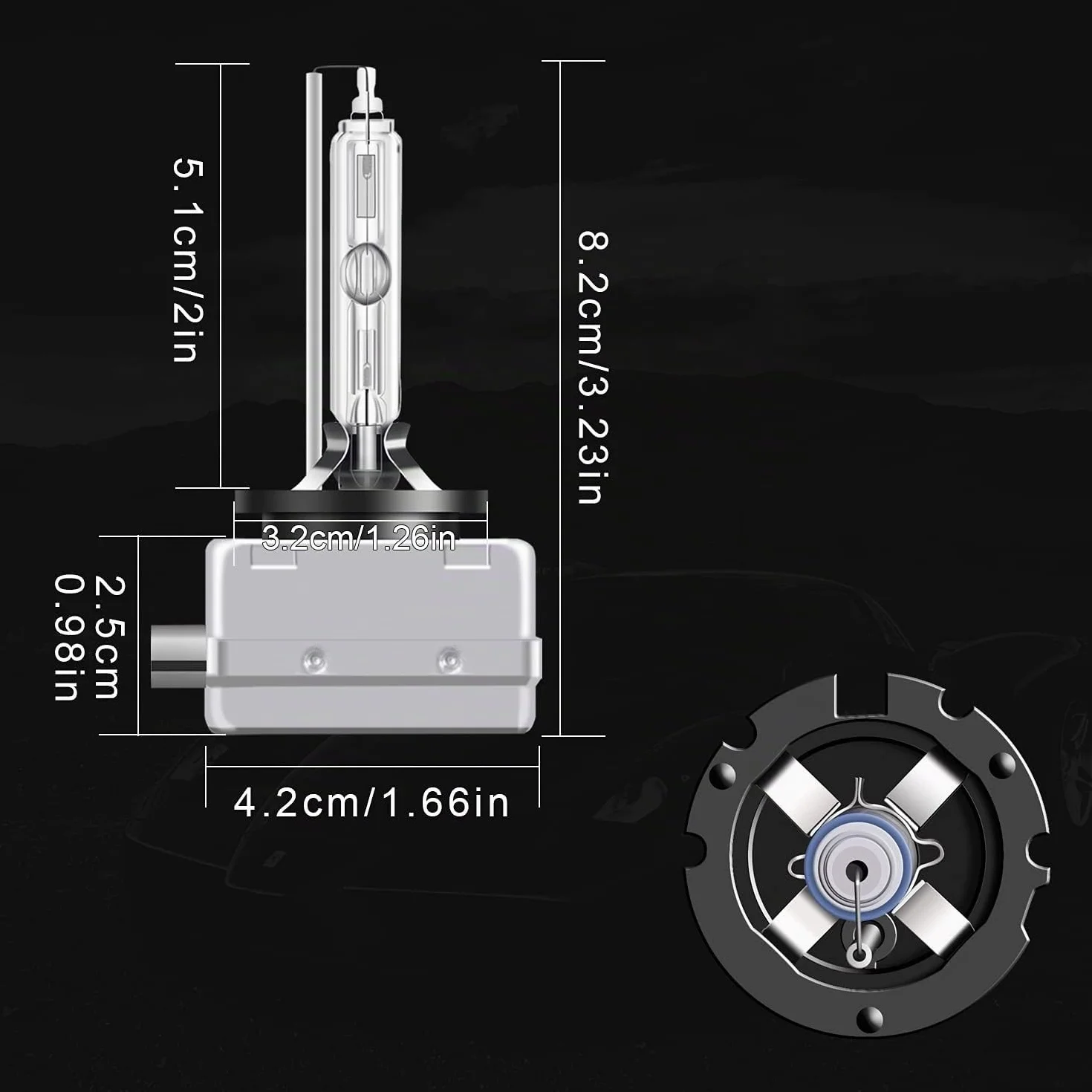WinPower D1S Bixenon Lampade HID 6000K White Luce 35W 85V Extreme Vision, 2 Pezzi