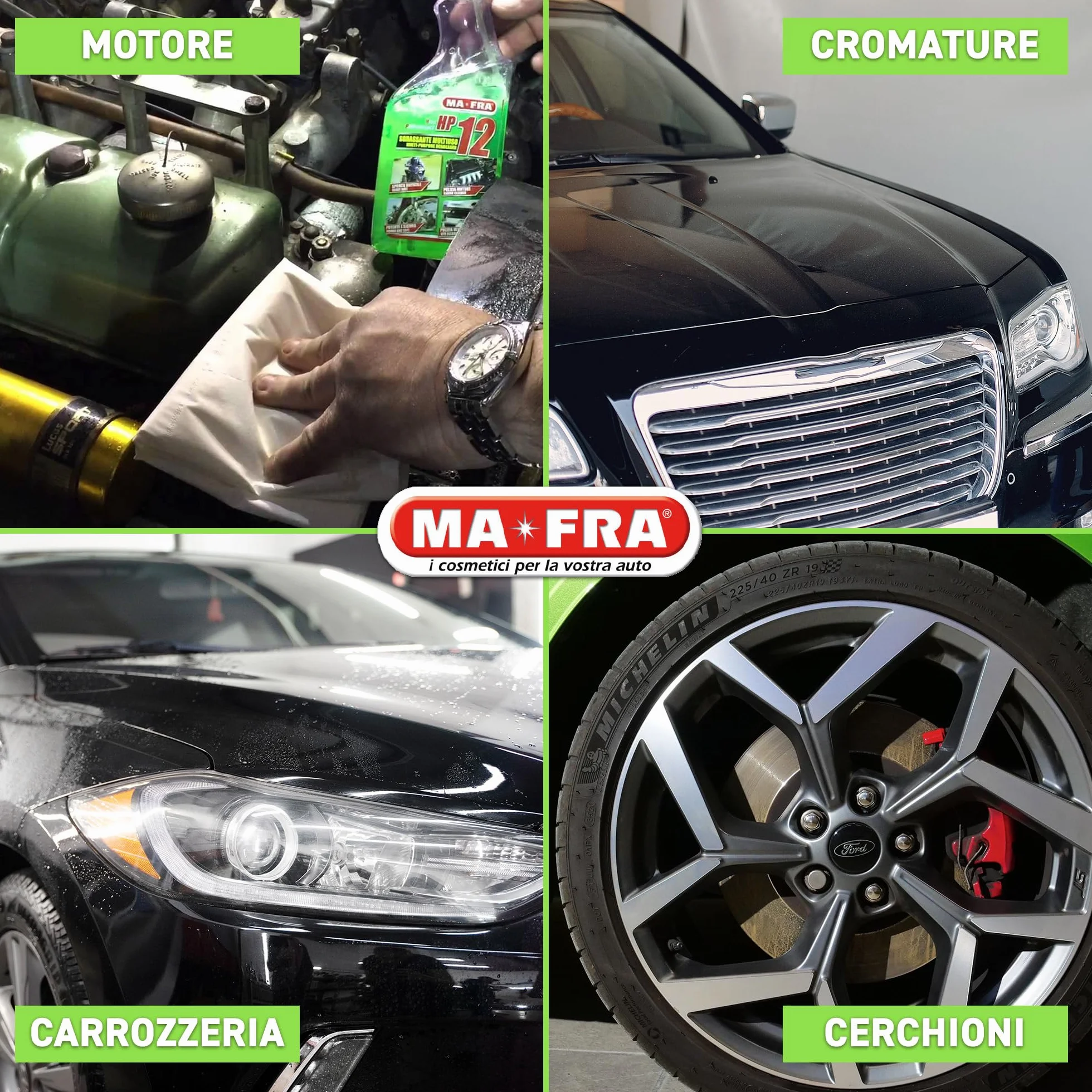 Ma-Fra, HP12, Sgrassatore Universale Multiuso con Formula Attiva, Adatto a Tutte le Superfici, Potente e Sicuro sulle Parti Trattate, Ideale per Pulizia Auto, Moto e Camper, Formato 4500ml, P0849